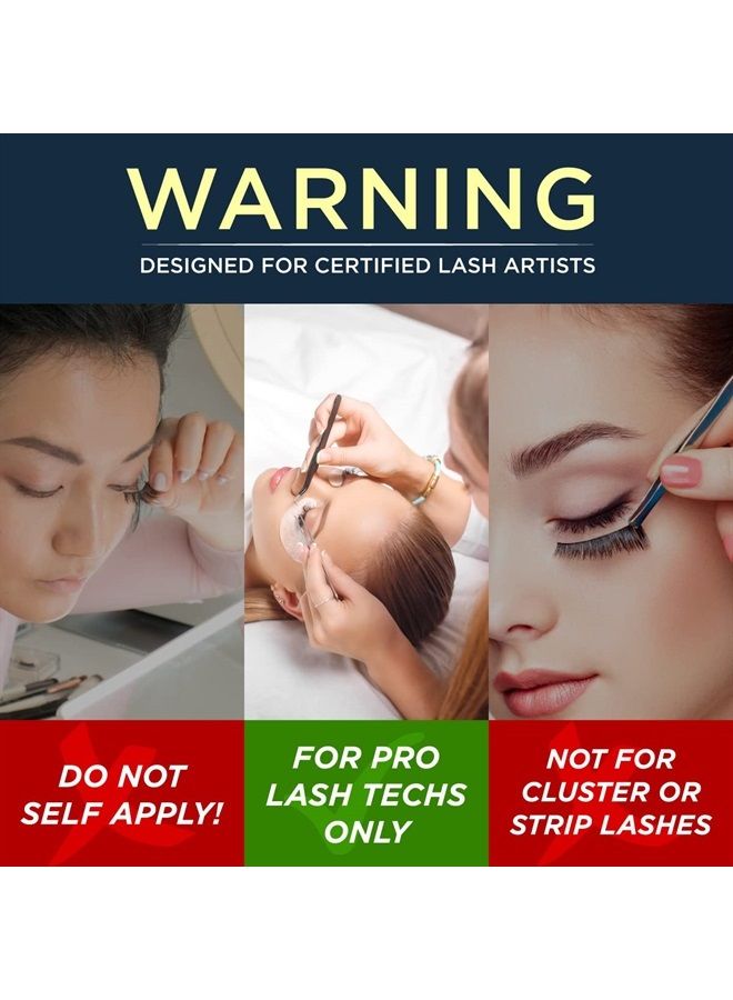 beau lashes Super Strong Eyelash Extension Glue for Professionals | Strongest Black Lash Adhesive for Long Lasting Semi Permanent Individual Lash Extensions | 1-2s Fastest Drying & up to 7 Weeks Retention - Image 3