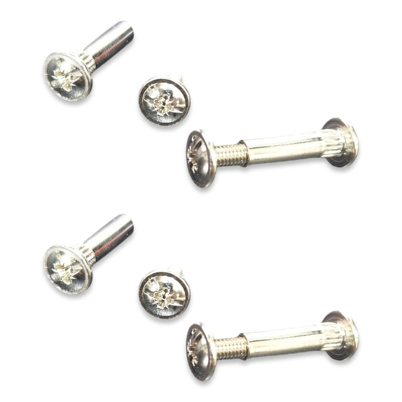 4 Silver Metal Screws with Phillips Head, Anchor Rivets Set, Metal Spare Parts (2cm) - Image 1