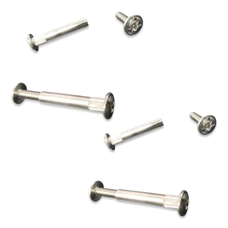 4 Silver Metal Screws with Phillips Head, Anchor Rivets Set, Metal Spare Parts (2cm) - Image 3