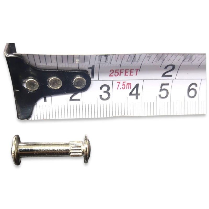 4 Silver Metal Screws with Phillips Head, Anchor Rivets Set, Metal Spare Parts (2cm) - Image 2