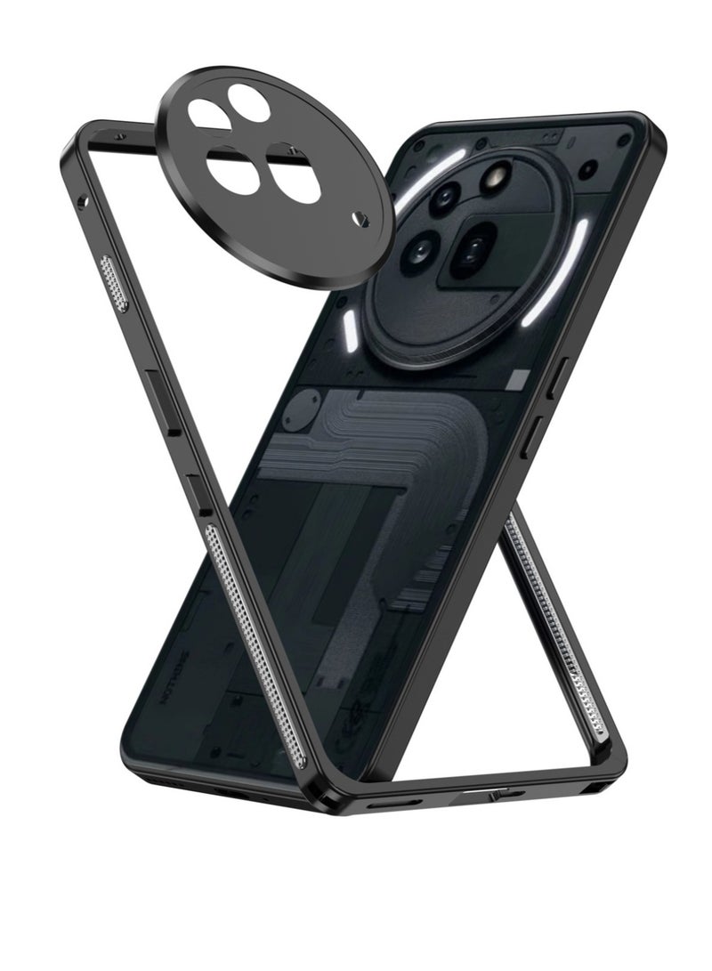 With Nothing Phone 3A compatible phone case, fine hole lens ring, airbag drop resistance, magnetic design, shockproof protective case - Image 3