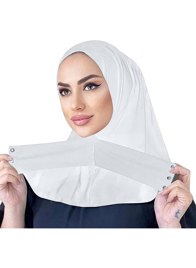 Depend Fashion Muslim Hijab for Women Instant Snap Fastener Hijab Inner Cap Full Cover Head Wraps Scarf Islam Turban Caps  - Image 1