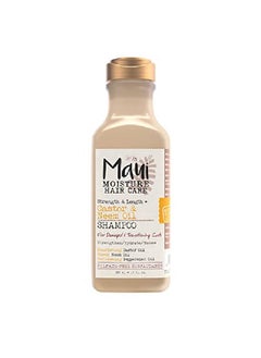 MAUI MOISTURE Strength & Length + Castor & Neem Oil Shampoo Curly Hair Product For Dry Damaged Hair Clear Unscented 13 Fl Oz  - Image 1