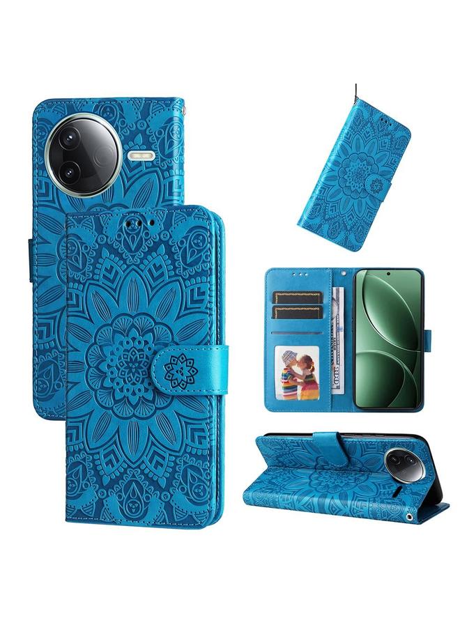 S-TOP Case For Redmi K80 Embossed Sunflower Leather Phone Case - Image 1