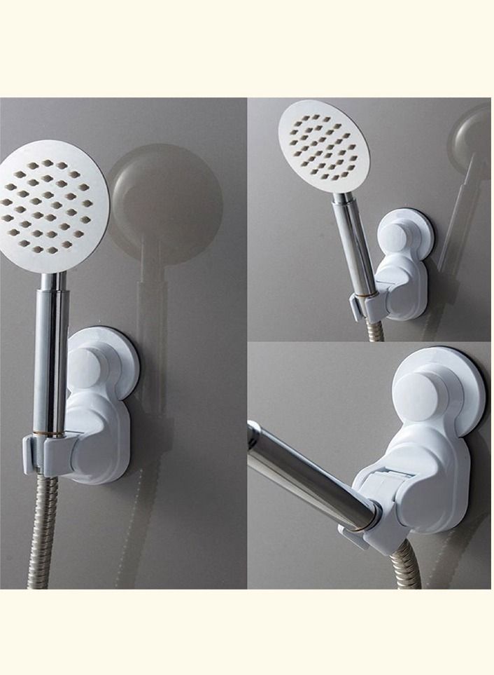 درامــــــا هوم  قطعتين حامل رأس دش قابل للتعديل مع كوب شفط لاصق قوي على الجدار - Image 4