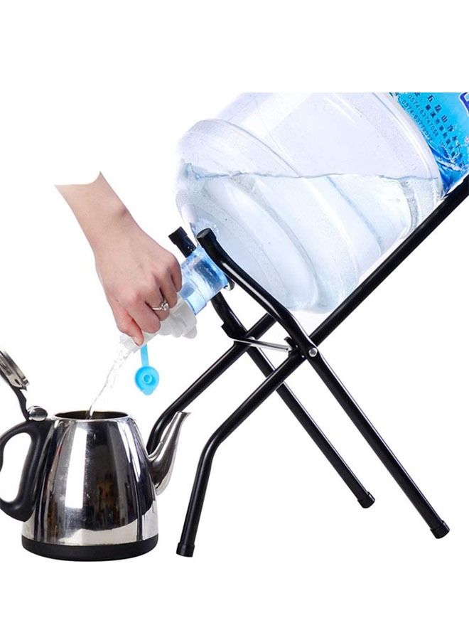 إيه جي دي حامل زجاجات مياه معدني قابل للطي / أسود - Image 2