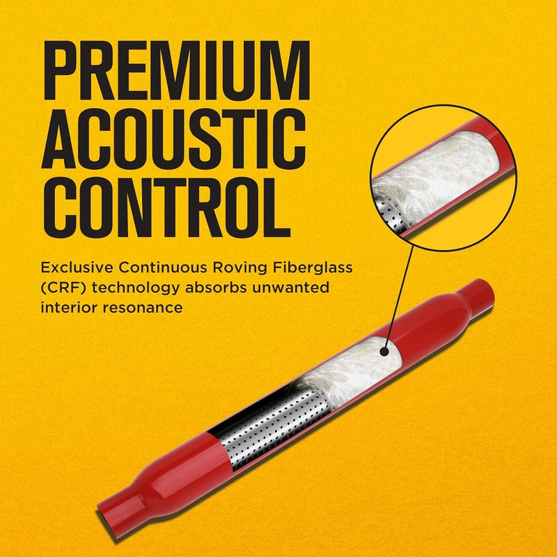 Thrush 24210 Glass Pack Muffler - 17" Length, 1.75" ID - Image 3