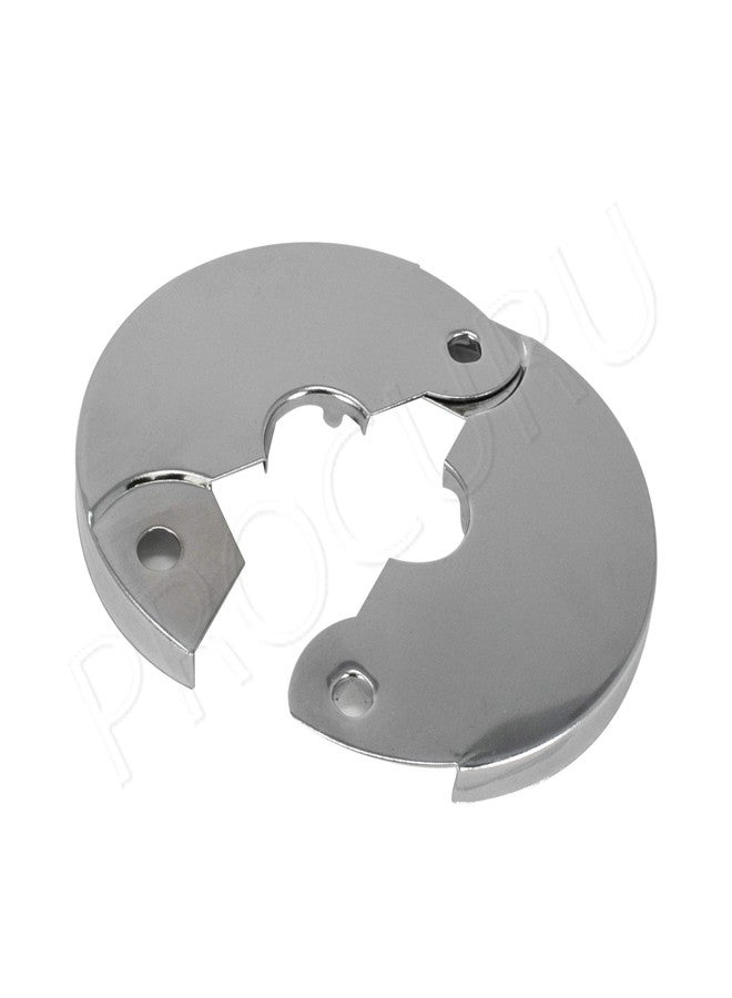 PROCURU 4-Pack 1/2-Inch CTS (5/8" OD) Open Escutcheon Pipe Cover Plate with Screws, for 1/2" Copper Pipe (4-Pack) - Image 2
