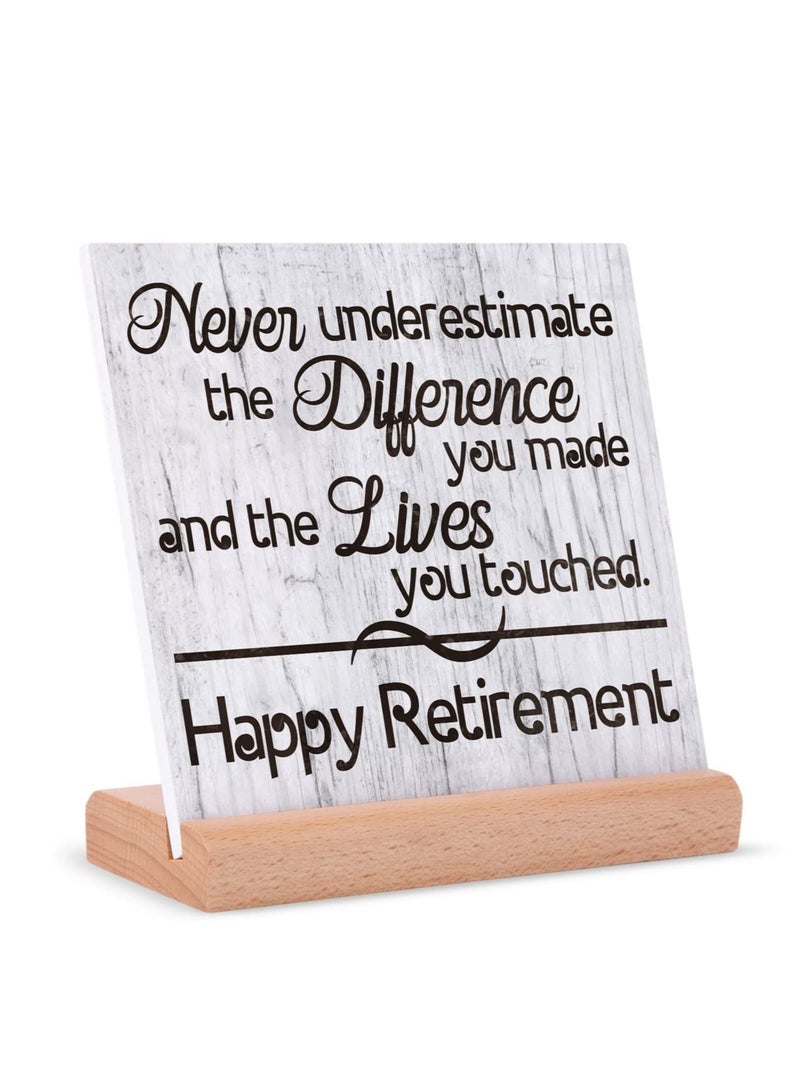 Captaintech Unique Plaque Gift for Women and Men ,Happy Retirement Decorations Plaque, Best Retirement Gifts for Coworkers, Friends, Bosses, Doctors, Nurses, and Teachers - Image 1