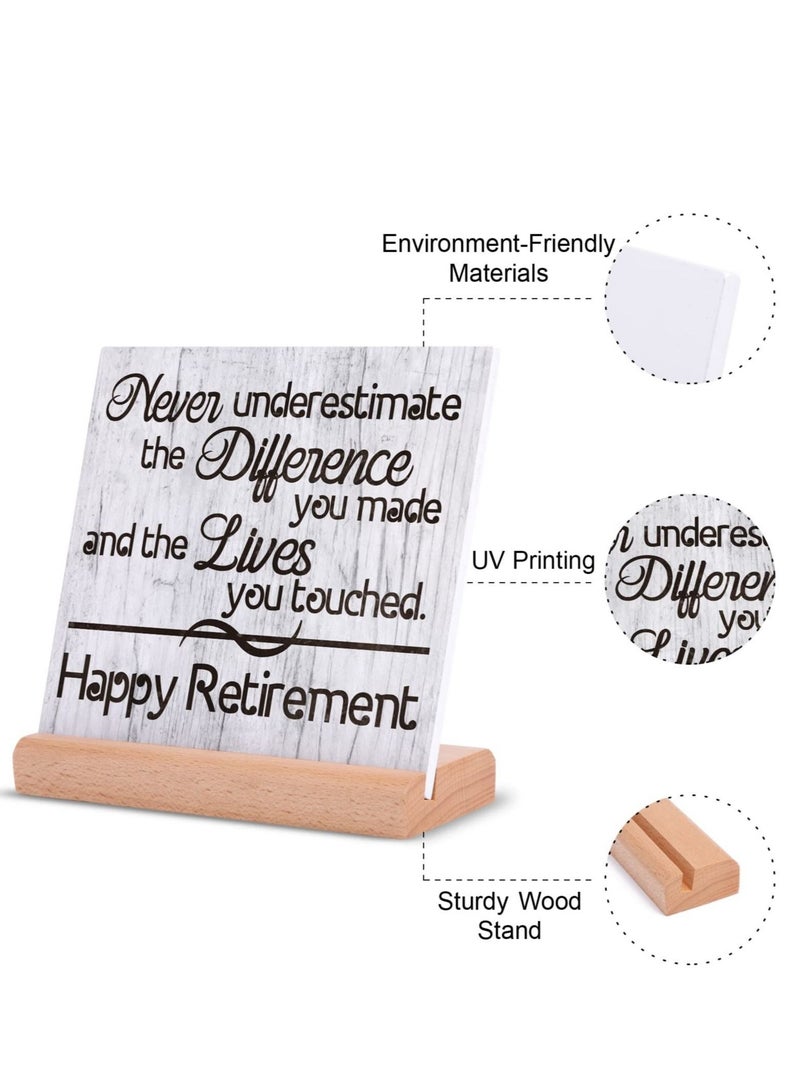 Captaintech Unique Plaque Gift for Women and Men ,Happy Retirement Decorations Plaque, Best Retirement Gifts for Coworkers, Friends, Bosses, Doctors, Nurses, and Teachers - Image 3