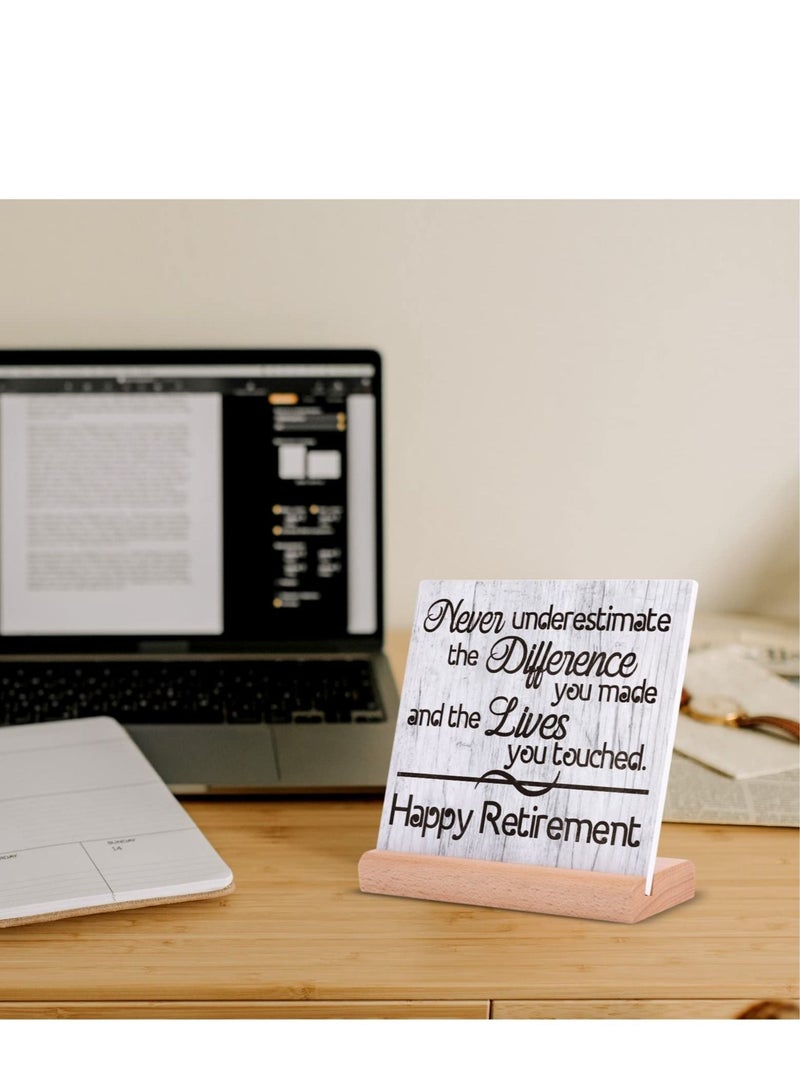 Captaintech Unique Plaque Gift for Women and Men ,Happy Retirement Decorations Plaque, Best Retirement Gifts for Coworkers, Friends, Bosses, Doctors, Nurses, and Teachers - Image 5