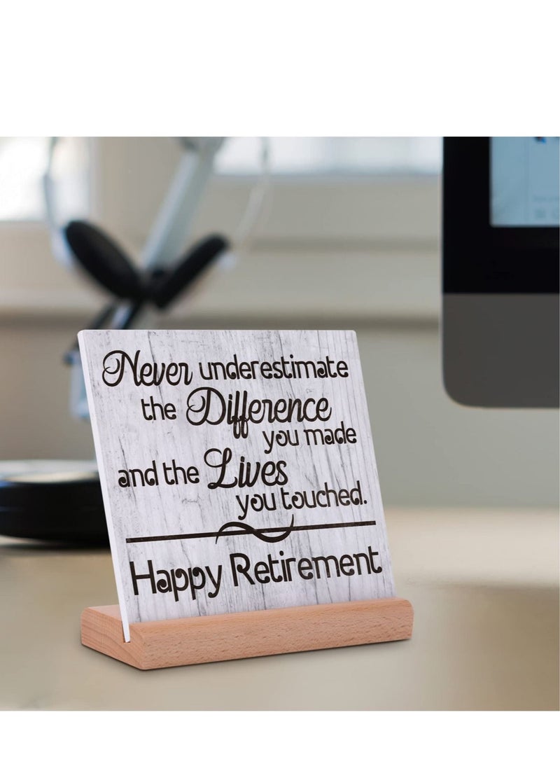 Captaintech Unique Plaque Gift for Women and Men ,Happy Retirement Decorations Plaque, Best Retirement Gifts for Coworkers, Friends, Bosses, Doctors, Nurses, and Teachers - Image 4