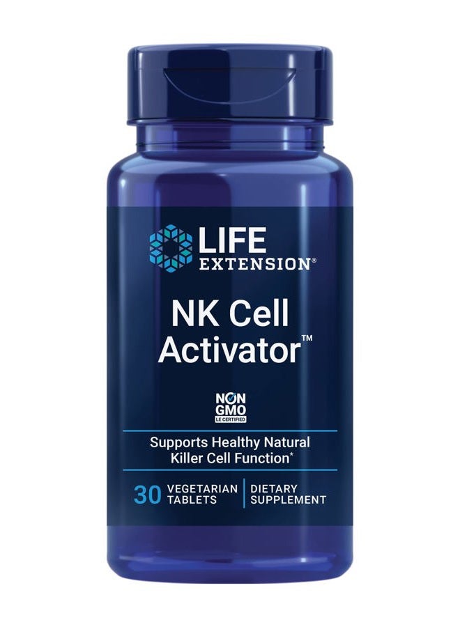 Life Extension NK Cell Activator™, Immune Support, Natural Killer Cell Activity, enzymatically Modified Rice bran, Non-GMO, Vegetarian, 30 Tablets - Image 1