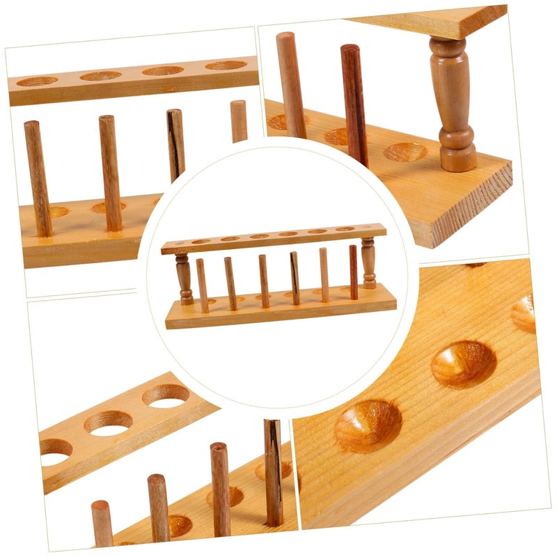 Wooden Test Tube Rack Holder for Lab and Home Storage - Image 5