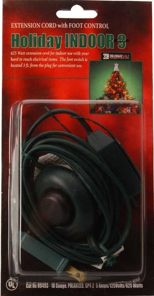 Master Electrician 9ft Extension Cord Indoor Household Caliber 18 Duty Light 293594