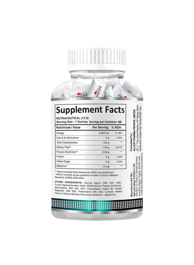 SWISSLIFE FOREVER Melatonin 10mg Gummies (60 Gummies) - Image 3