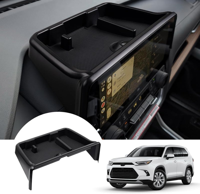 Autorder Center Console Dash Organizer for 2024-2025 Toyota Grand Highlander with Cellphone Holder - Image 1
