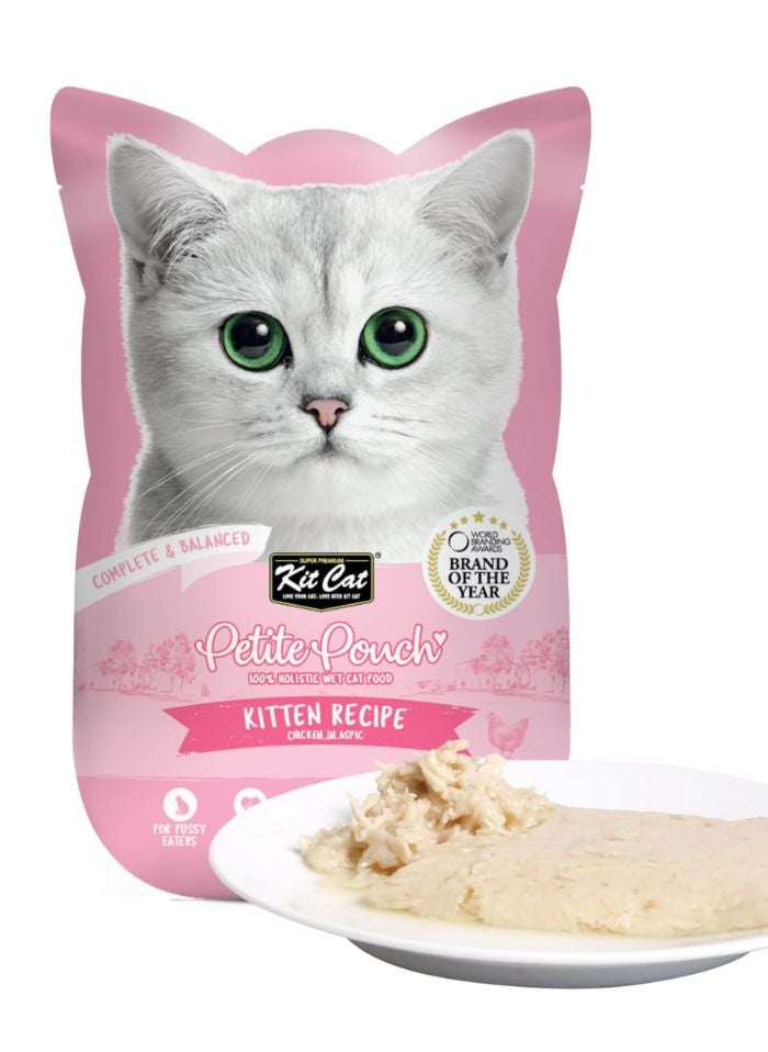 Kit Cat Petite Pouch 70g – Kitten Chicken 24pcs - Image 2