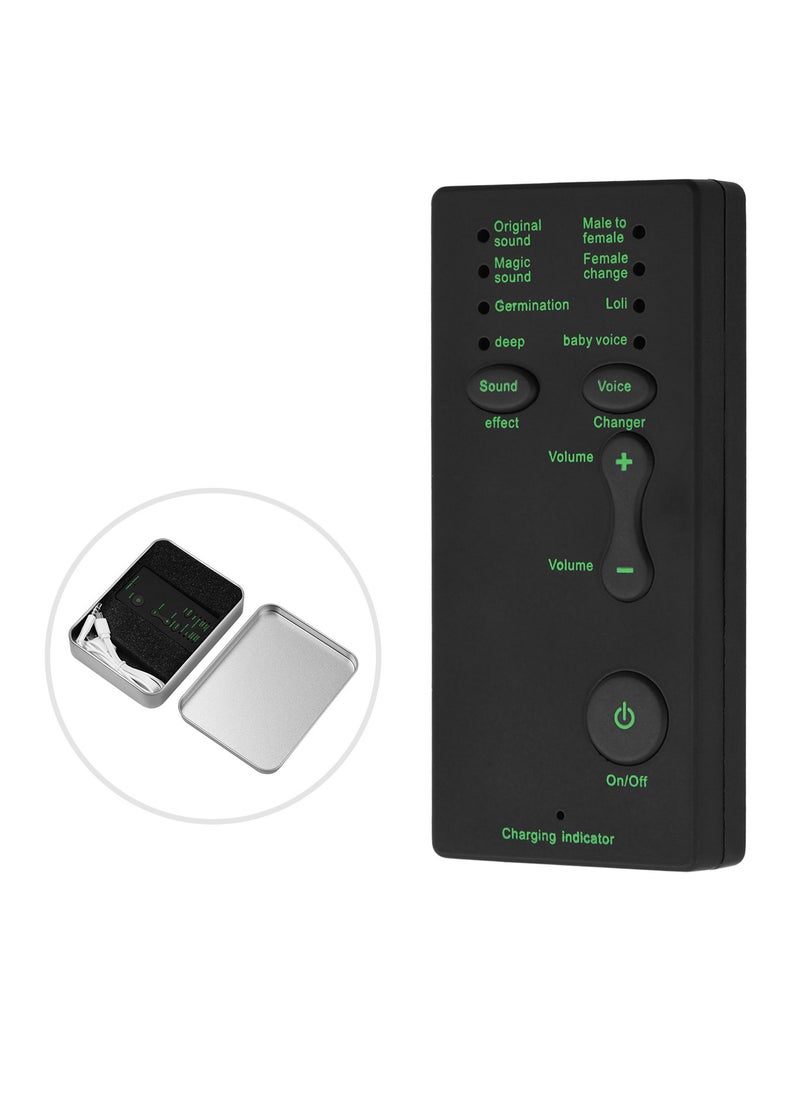 Generic - M1 Mini Portable Sound Effects Machine Voice Changer Device Audio Card Sound Changer for Live Streaming Online Chatting Singing - Image 1