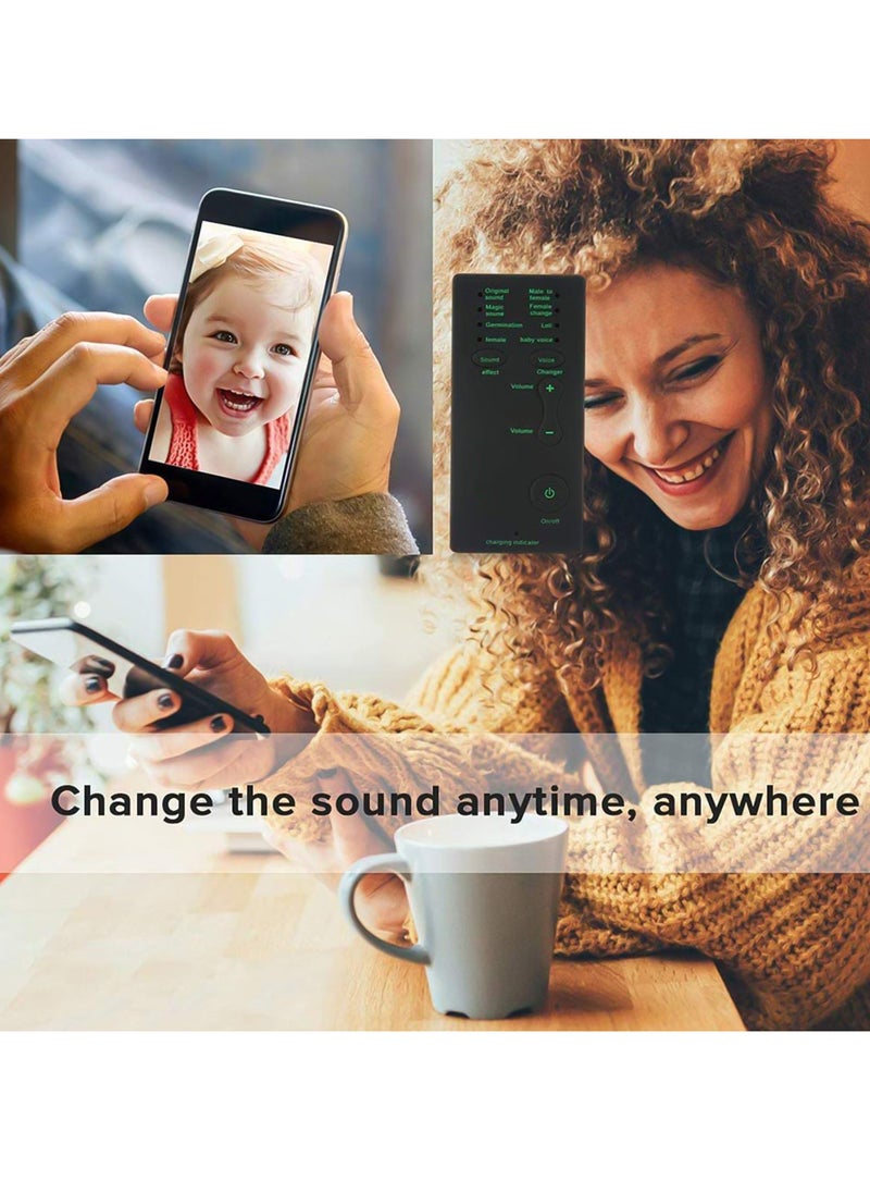 Generic - M1 Mini Portable Sound Effects Machine Voice Changer Device Audio Card Sound Changer for Live Streaming Online Chatting Singing - Image 1