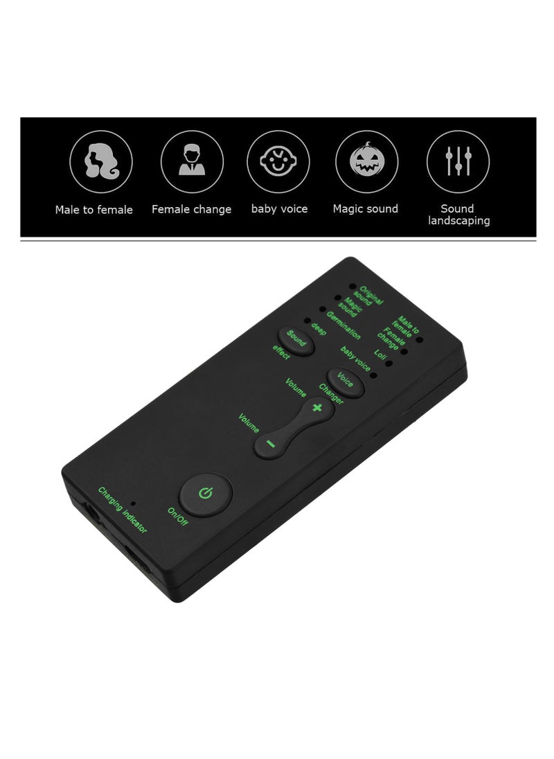 Generic - M1 Mini Portable Sound Effects Machine Voice Changer Device Audio Card Sound Changer for Live Streaming Online Chatting Singing - Image 1