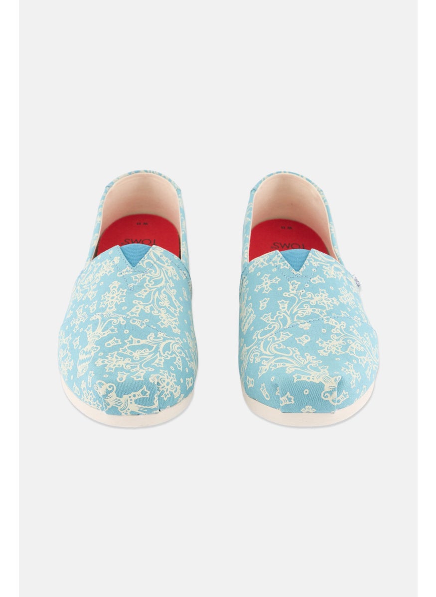 TOMS Women Alpargata Slip On Shoes, Turquoise Combo  - Image 3