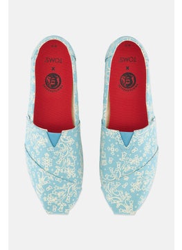 TOMS Women Alpargata Slip On Shoes, Turquoise Combo  - Image 4