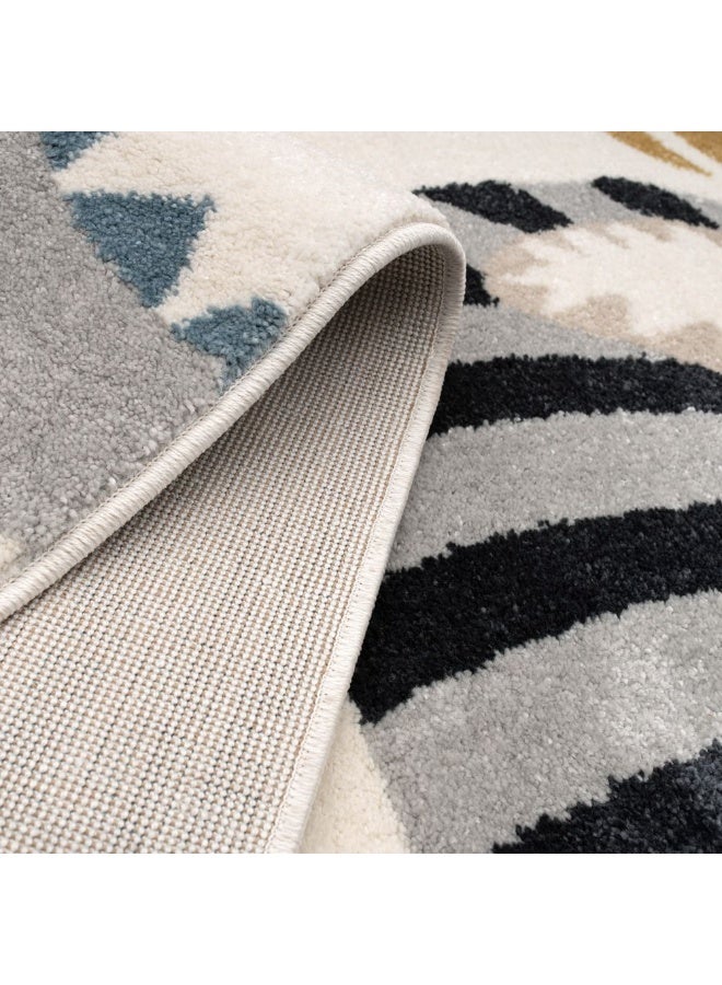 DANUBE HOME Kinder Dino Kids Rug | Washable Kids Rugs Style | Polypropylene + Polyester Area Rug Floor Covering | Indoor Carpet For Living Room Dining Bedroom 160X230cm-Grey - Image 3