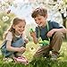 Big Gun 2 Set Bug Catcher for Kids Educational Bug Catching Kit Including Butterfly Net Insect Clip Tweezer Outdoor Toys for Kids Ages 310 Pink Green - Image 4