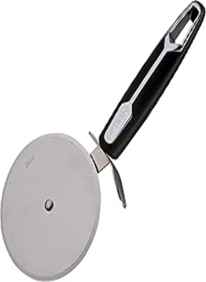 Pedrini 918.81 Maxi Pizza Cutter, Stainless Steel, Black