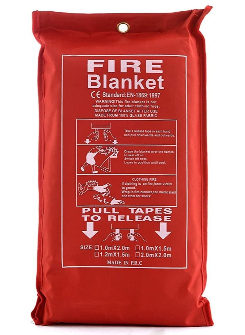آر جيه مقاس بطانية الحريق للطوارئ - (1.2 م × 1.2 م) - Image 1