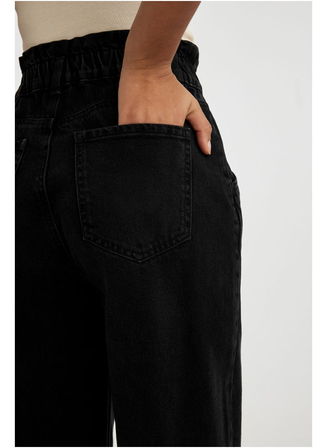 DeFacto Woman Paperbag Denim Trousers  - Image 5