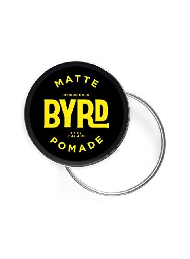 BYRD Matte Pomade 1-Pack – Medium Hold, Matte Finish, Add Texture and Sculpt, Safe for All Hair Types, 1.5 Oz (One Pack) - Image 4