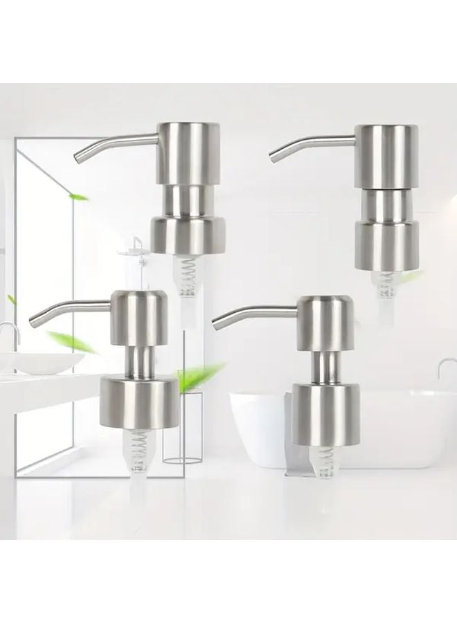 Stainless Steel Pump Head 24 410 Thread Leak Proof Easy Install For Lotion Soap - Image 2