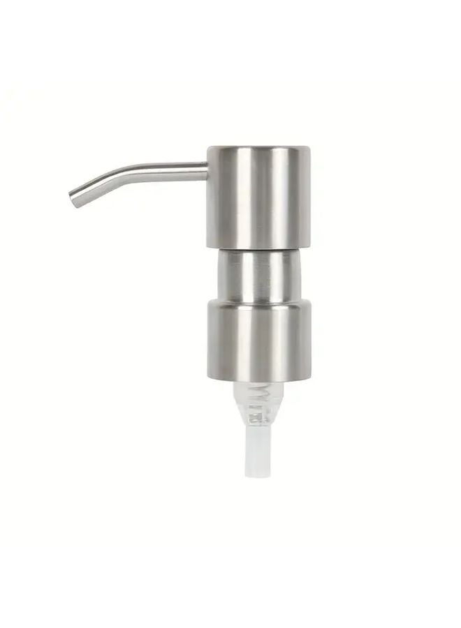 Stainless Steel Pump Head 24 410 Thread Leak Proof Easy Install For Lotion Soap - Image 1