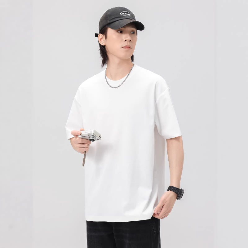230G Ice-Cool Sorona Men's Plain T-Shirt Custom Logo - Image 1