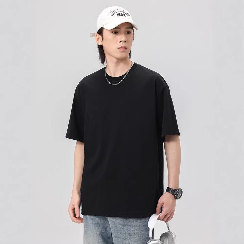230G Ice-Cool Sorona Men's Plain T-Shirt Custom Logo - Image 2