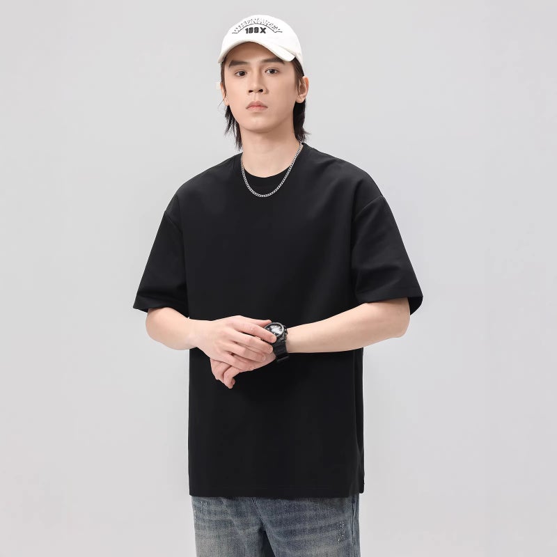 230G Ice-Cool Sorona Men's Plain T-Shirt Custom Logo - Image 5