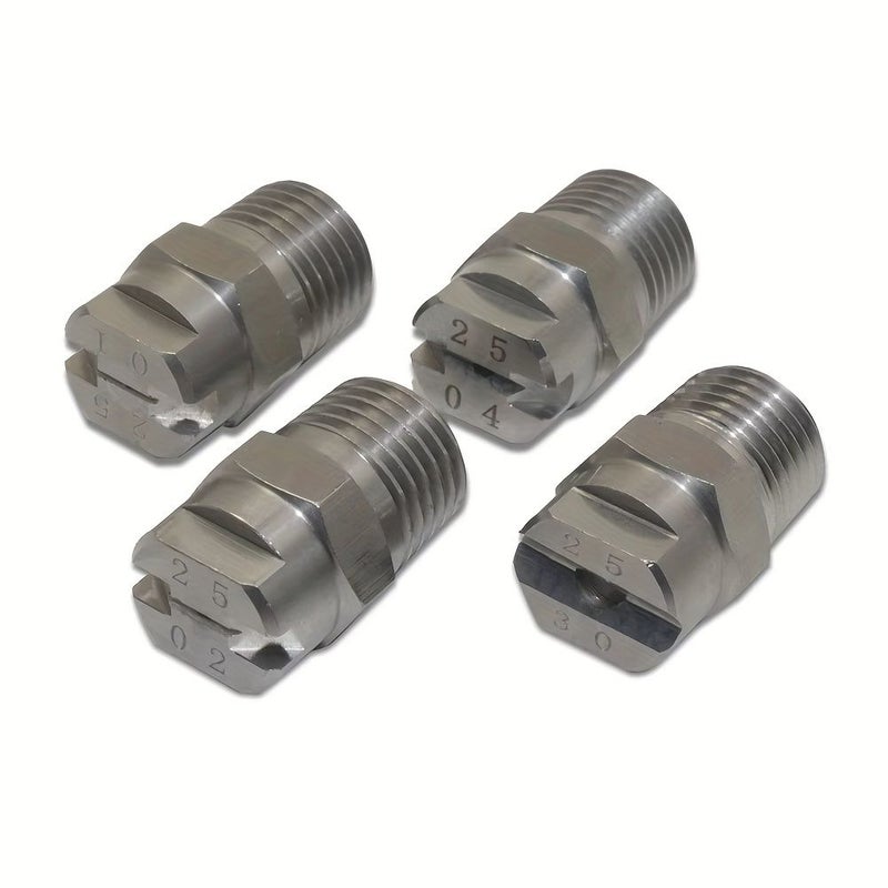 2pcs Stainless Steel High Pressure Fan Shaped Spray Nozzle QP3506 1 4 2530 Hole 36g For Construction Site Dust Removal Car Washing - Image 1