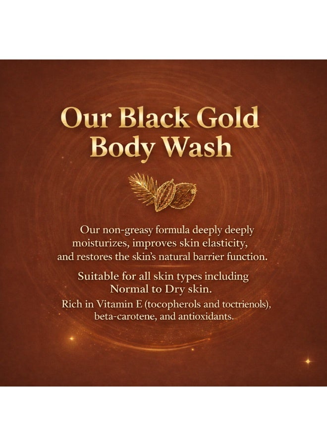 Roze Black Gold Luxury Body Wash | Men & Women | Normal to Dry skin | 500ml - Image 4