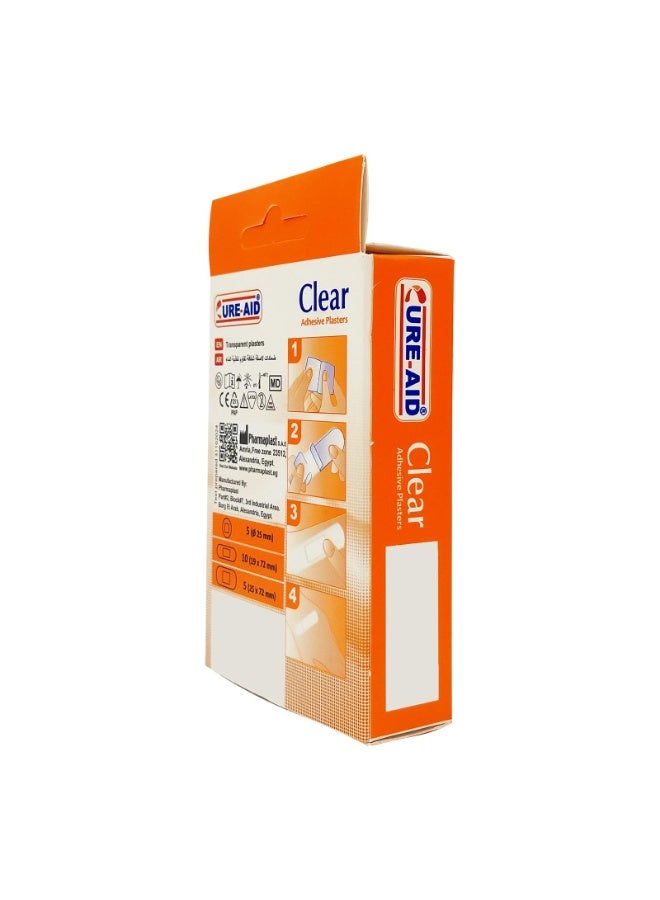 Cure aid Clear Adhesive Plasters - 20Pcs - Image 4