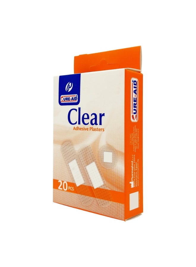 Cure aid Clear Adhesive Plasters - 20Pcs - Image 1