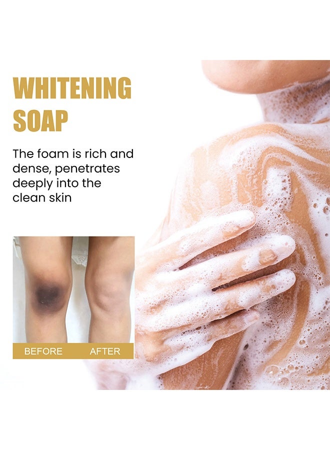 Goreem Rice Collagen Handmade Soap—Thailand Rice Soap Rice Water Face Wash and Bathe Soap, Deep Cleaning Handmade Soap Wedding Gift, Gentle Long-Lasting Moisturizing Rice Milk Soap for All Skin Type - Image 5