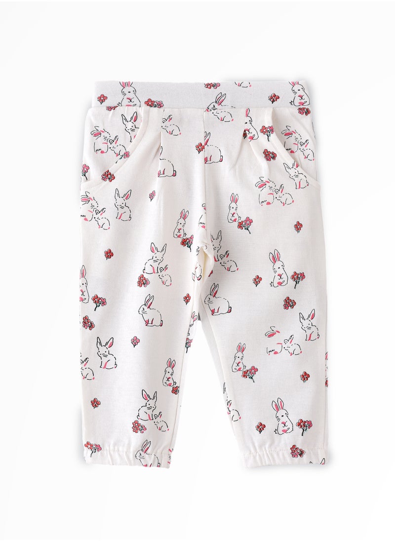 Jelliene Sunny Explorations: Girls' Breathable Pants Comfy Fun & Spring Adventures  - Image 1