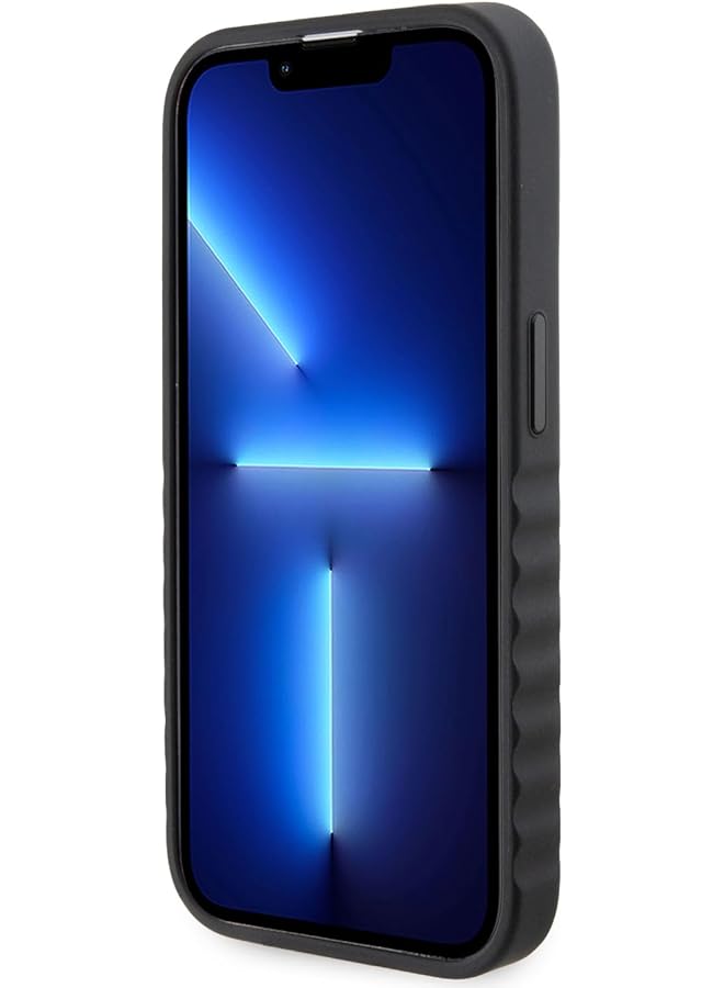 Mercedes Benz Genuine Leather Case For Iphone 15 Pro Max With Metallic Logo Scratch And Drop Protection Smooth Finish Easy Snap On – Black