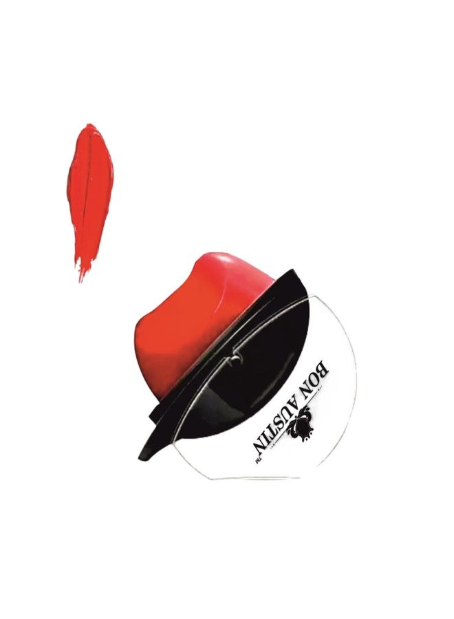 Bon Austin Apple Shape Matte Lipstick for Long Lasting & Lightweight Lips (Matte Look) For Girl & Women (Red, 20g) Pack of 1 - Image 1