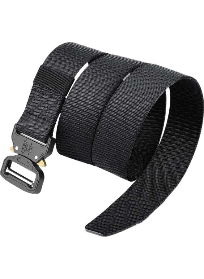 JEVI Jiweinanshi Leather Belt, Outdoor Canvas Tactical Multifunctional Training Belt, Military Enthusiast Tactical Equipment, Nylon Trouser Belt - Image 2