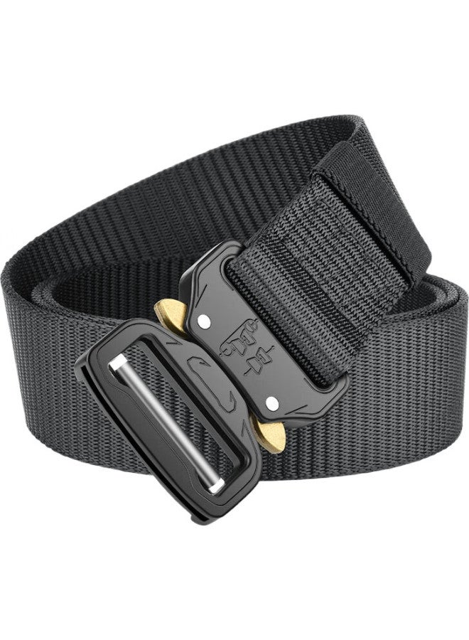 JEVI Jiweinanshi Leather Belt, Outdoor Canvas Tactical Multifunctional Training Belt, Military Enthusiast Tactical Equipment, Nylon Trouser Belt - Image 1