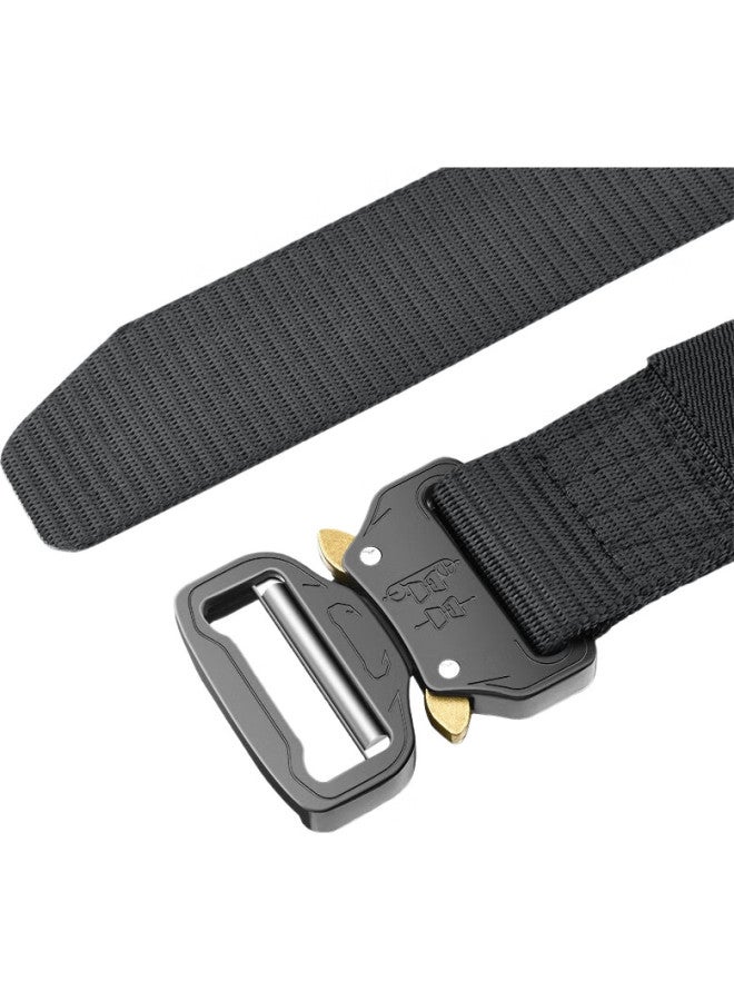 JEVI Jiweinanshi Leather Belt, Outdoor Canvas Tactical Multifunctional Training Belt, Military Enthusiast Tactical Equipment, Nylon Trouser Belt - Image 3