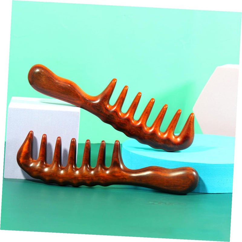 Wide Tooth Wooden Hair Comb For Women Anti Static Scalp Massage And Styling Tool - Image 4